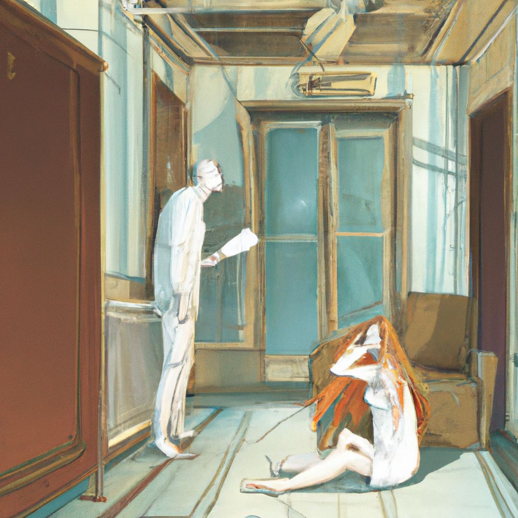 Digital art, A devastated protagonist finds themselves in their old apartment, dealing with faulty air conditioning and the shocking revelation that their boyfriend has decided to fake his own death.