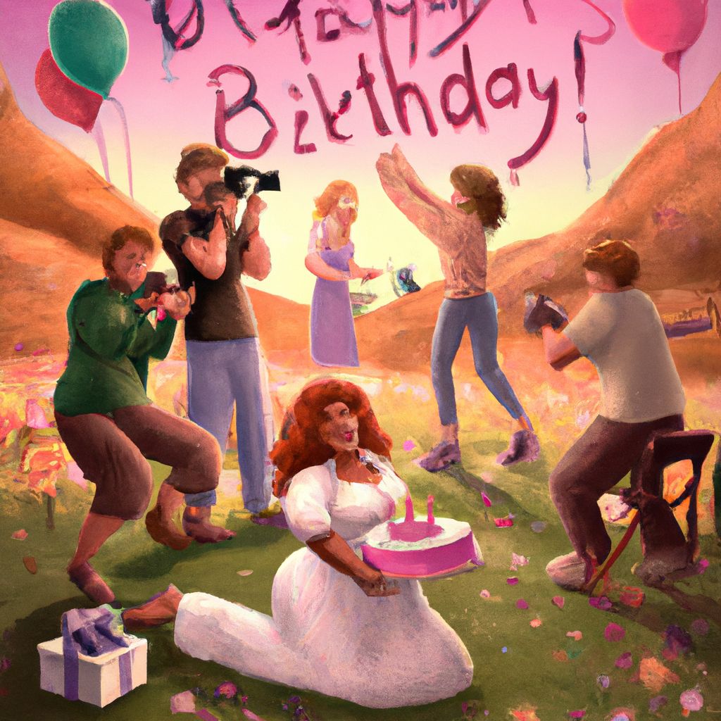 Digital art, Stacey's dream birthday celebration with her family takes an unexpected turn as she hopes to capture a heartfelt rendition of 'Happy Birthday' on camera, encountering both support and resistance along the way.