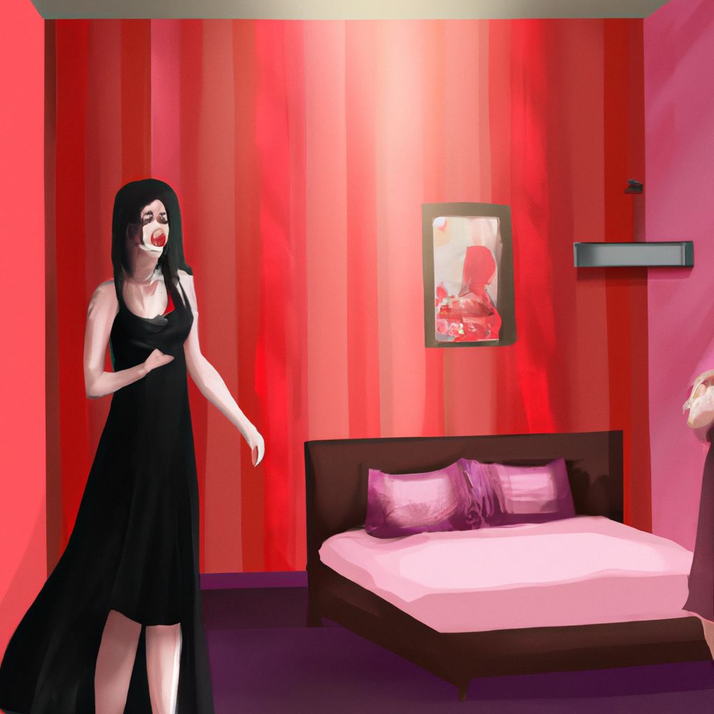 Digital art, At the hotel room, a young woman named Stacey finds herself in a troubling situation as her romantic partner, Synthia, unexpectedly transforms into a doll, leading them and other affected individuals into a high-stakes trivia game to reverse the magical spell and save their loved ones.