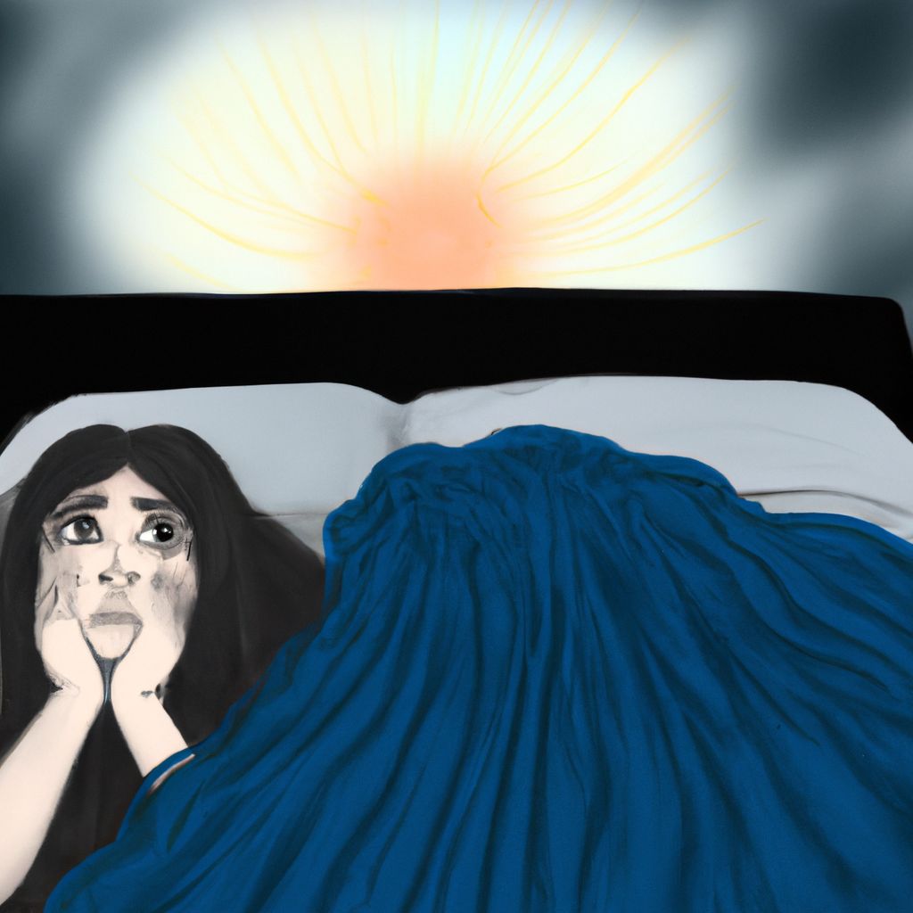 Digital art, She awoke to find that her day had suddenly become much more frightening than she had expected.