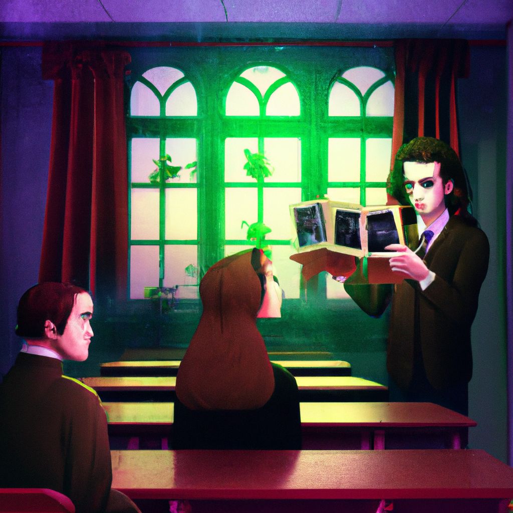 Digital art, In a dream, a 25-year-old finds themselves back in their old high school attending two classes, one with a kind female teacher named Rachel and the other with a bigoted Pastor Bob, whom they must pretend to agree with despite their differing beliefs on religion and spirituality.