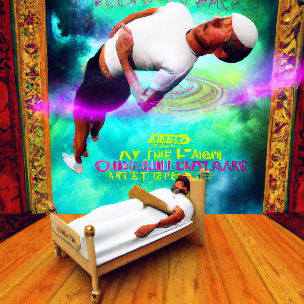 Digital art, Create an image of someone performing a 'reality check' in their dream in order to become lucid.